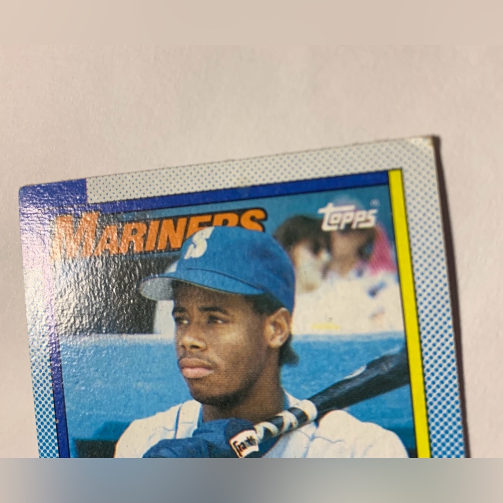 1990 Topps Ken Griffey Jr #336 HOF Bloody Scar Ungraded - Picture 3 of 6